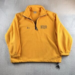 VTG Oarsman Fleece Slippery Rock U Mens XL Yellow Pullover 90's Made USA